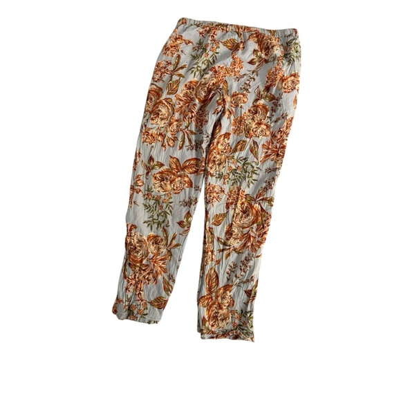 SOFT SURROUNDINGS women’s cotton modal blend light blue pajamas botanical print - Picture 7 of 15